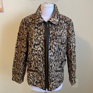 Chicos’s Queen Of Elegance Margaret Faux Fur Jacket
